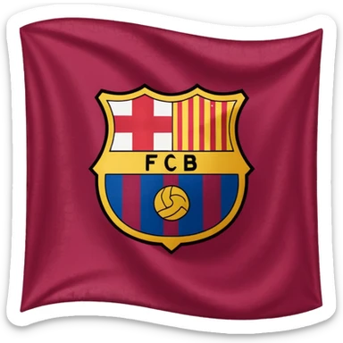 Create FC Barcelona flag emoji sticker