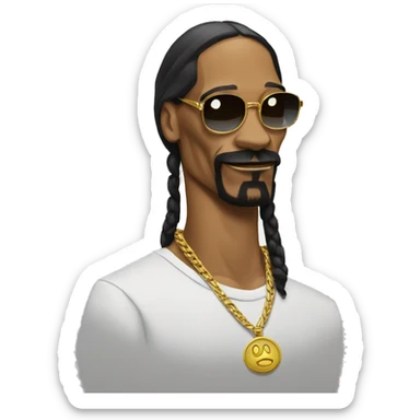 Snoop dogg whit a dogg sticker