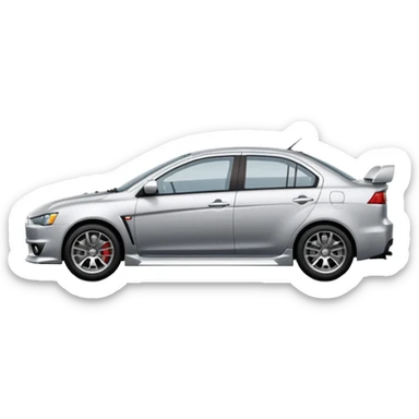 Mitsubishi lancer 10 sticker
