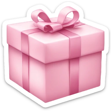 Light pink present sticker