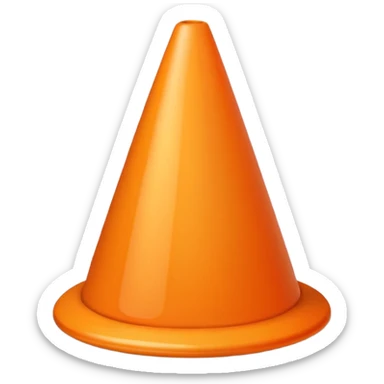 Cone emoji sticker