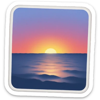 Sea sunset sticker