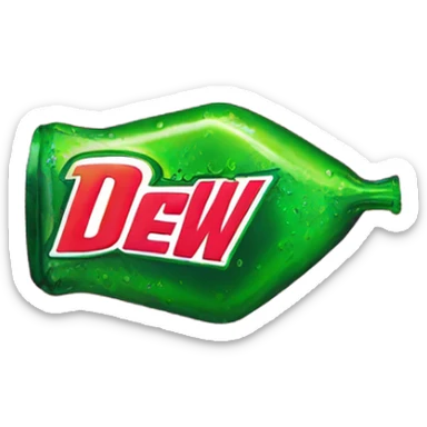 pink Mountain Dew  sticker