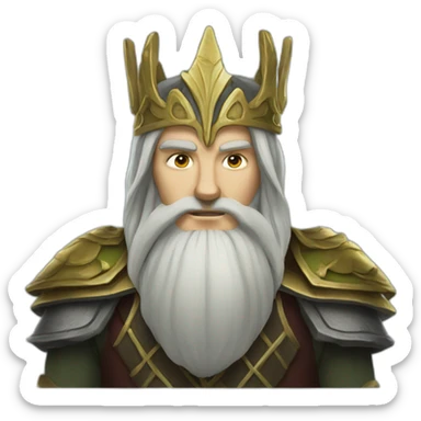 Turgon High King of the Noldorin Elves sticker