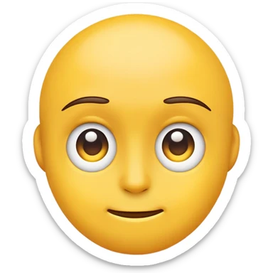 Emoji side eye from the left sticker