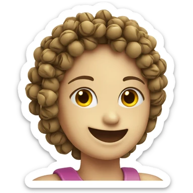 Beads bracelet with smile sticker