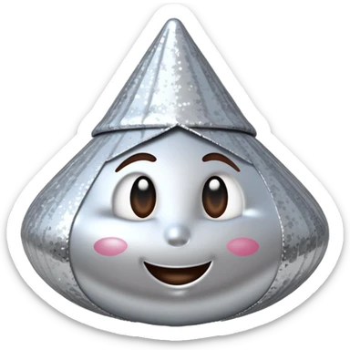 Glittery Hershey’s kiss  sticker