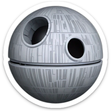 Death Star in Star Wars sticker