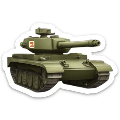 tank with a letter z on board sticker