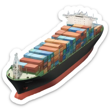 cargo ship sticker