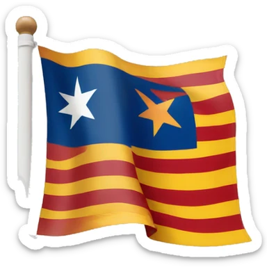 catalan flag sticker