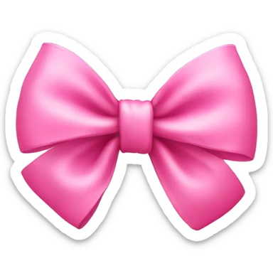 Cute pink bow sticker