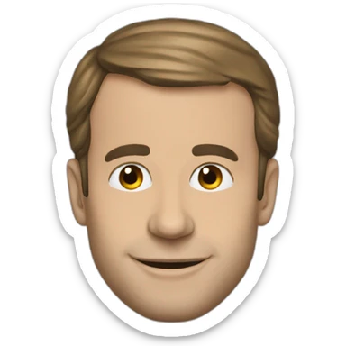 Macron humour  sticker