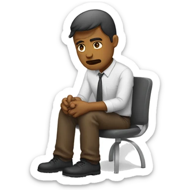 Having a hard day sticker