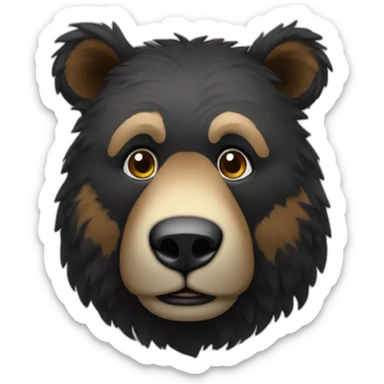 Sitzender bär sticker