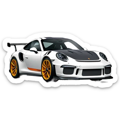 Porsche 911 gt3 rs sticker