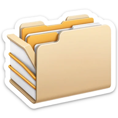 document folder, representing an additional or other category sticker
