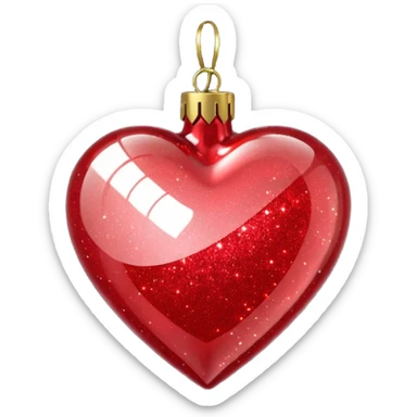 christmas noel heart sticker