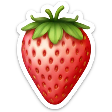 Strawberry very light pink  sticker