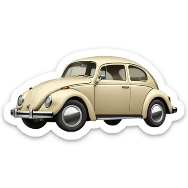 VW-beetle-vintage-beige sticker