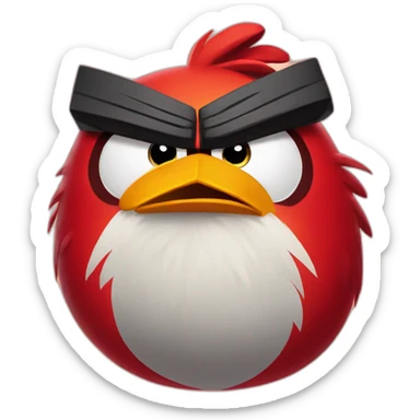 angry birds red sticker