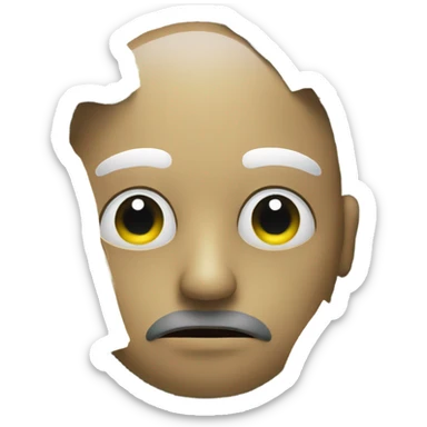 Sad with money coming from eyes sticker