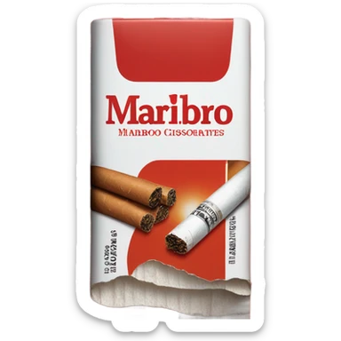 cigarette marlboro sticker