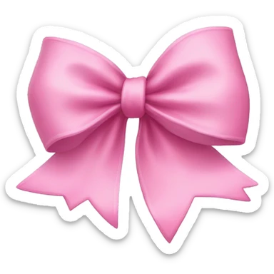 pink bow sticker