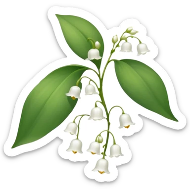 lily of the velly sticker