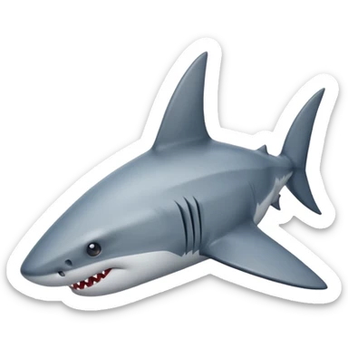 shark fin sticker