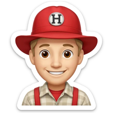 Herbie Husker sticker