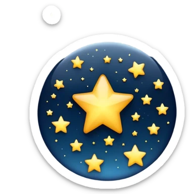Night stars sticker