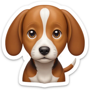 beagle dachshund mix sticker
