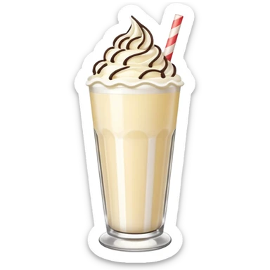 milkshake tall glass
 sticker