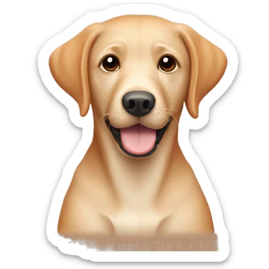 ginger Labrador ￼ sticker