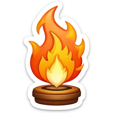 Zarza ardiendo sticker