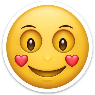 emoji smiley with love eyes sticker