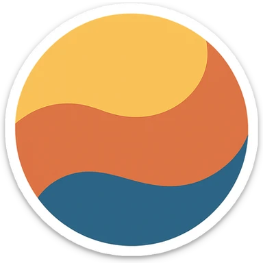 Flat design style ball sticker