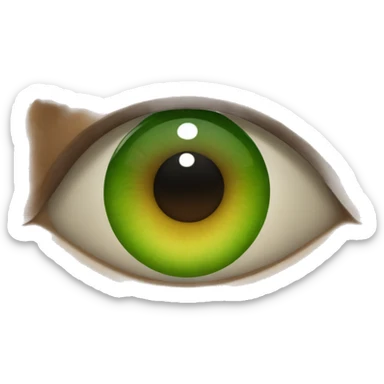 Green and brown eyes  sticker