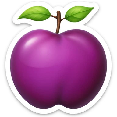 Plum sticker