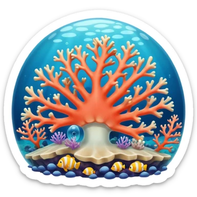 Coral Bleaching sticker