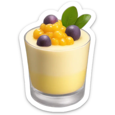 Passion fruit mousse sticker