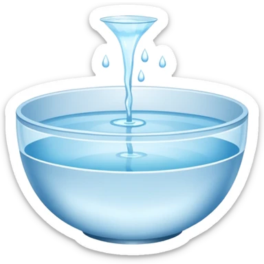 A bowl of water they can use to take their baths sticker