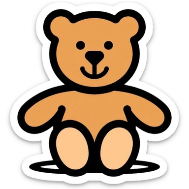 Ralph Lauren Polo Bear teddy bear mascot sticker