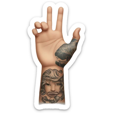 Tattooed arm  sticker
