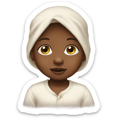 African American baby sticker