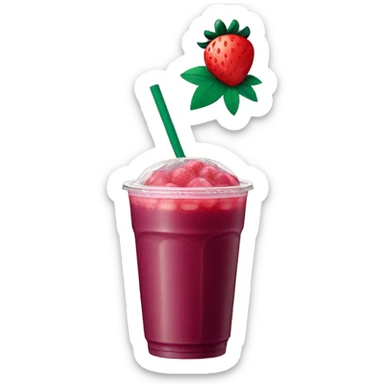 strawberry açaí lemonade from starbucks  sticker