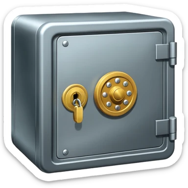 Locked money vault sticker