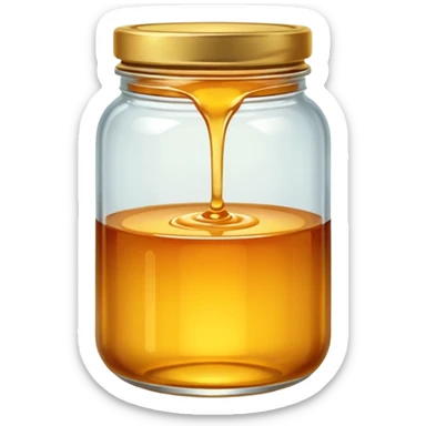 honey in a jar sticker