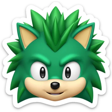 yeşil sonic sticker